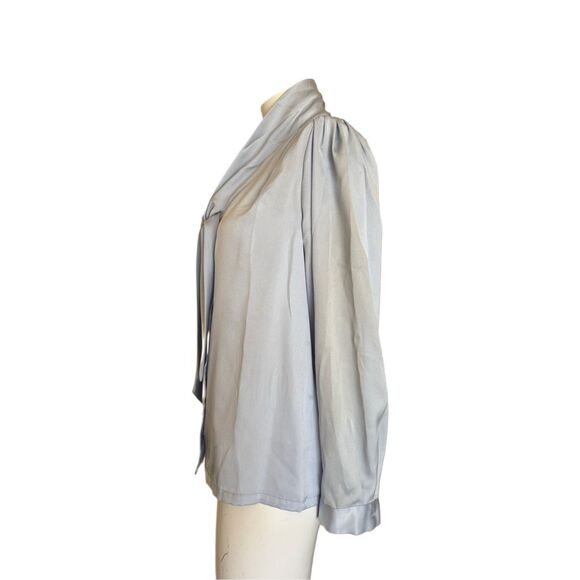 Cheryl Tiego pussycat bow women’s M button up vintage 70s retro button up shirt - Picture 2 of 5